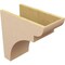 Ekena Millwork 9"W x 18"D x 18"H Classic Yorktown Rough Cedar Woodgrain TimberThane Corbel, Primed Tan CORUR09X18X18YORRCPR - alternate 2
